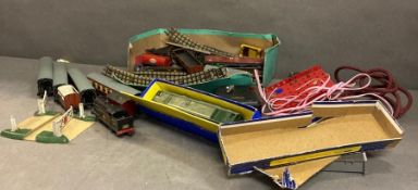 A selection of vintage Hornby railway, trains, track etc
