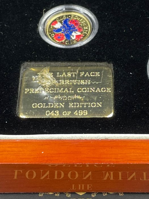 The Last Face of British predecimal coinage golden edition by The London Mint Office, cased with - Image 4 of 4