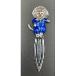 A silver and enamel 'Tom Kitten' themed bookmark