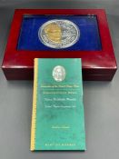 A Mint Of Norway 1 kilo silver Commemorative Medal Robben Island along with a commemorative