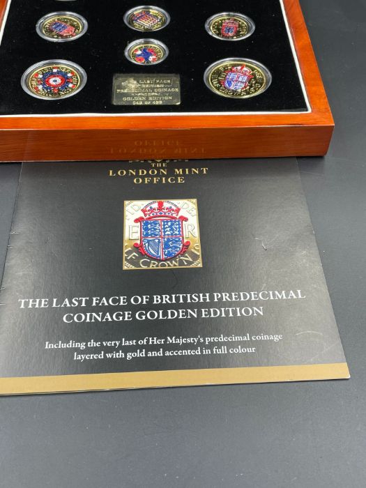 The Last Face of British predecimal coinage golden edition by The London Mint Office, cased with - Image 3 of 4