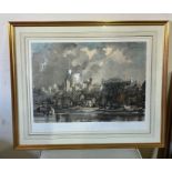 A signed Rowland Hilder print of Windsor Castle 65cm x 47cm