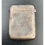 A Victorian silver vesta case, hallmarked for Chester.