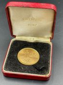 A 1969 150 Dollar Gold coin from Singapore in 22ct gold (Approximate weight 25g)