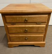 A side cabinet with drop down top drawer (H56cm W56cm D43cm)