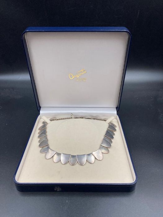 An Argenta of Fulham designer silver necklace