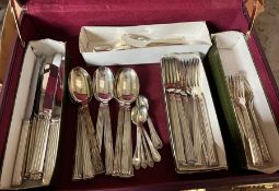 An eight piece cutlery setting by Christoffel France