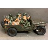 A Limited edition "Tour of Duty" from the vehicles series by Guillermo Forchino Art. This GI Jeep