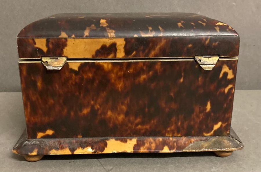 A blonde tortoiseshell tea caddy AF - Image 6 of 7