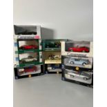 Ten diecast cars , various makers