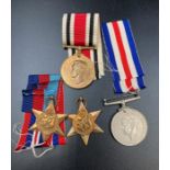 A selection of WWII medals to include War Medal, 1939-45 Star, France and Germany Star and