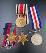 A selection of WWII medals to include War Medal, 1939-45 Star, France and Germany Star and