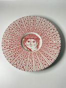 A Bjorn Wilnblad Nymolle wall hanging plate, Denmark (Dia32cm)