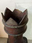 A reclaimed Victorian king chimney pot AF (H78cm)