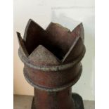 A reclaimed Victorian king chimney pot AF (H78cm)