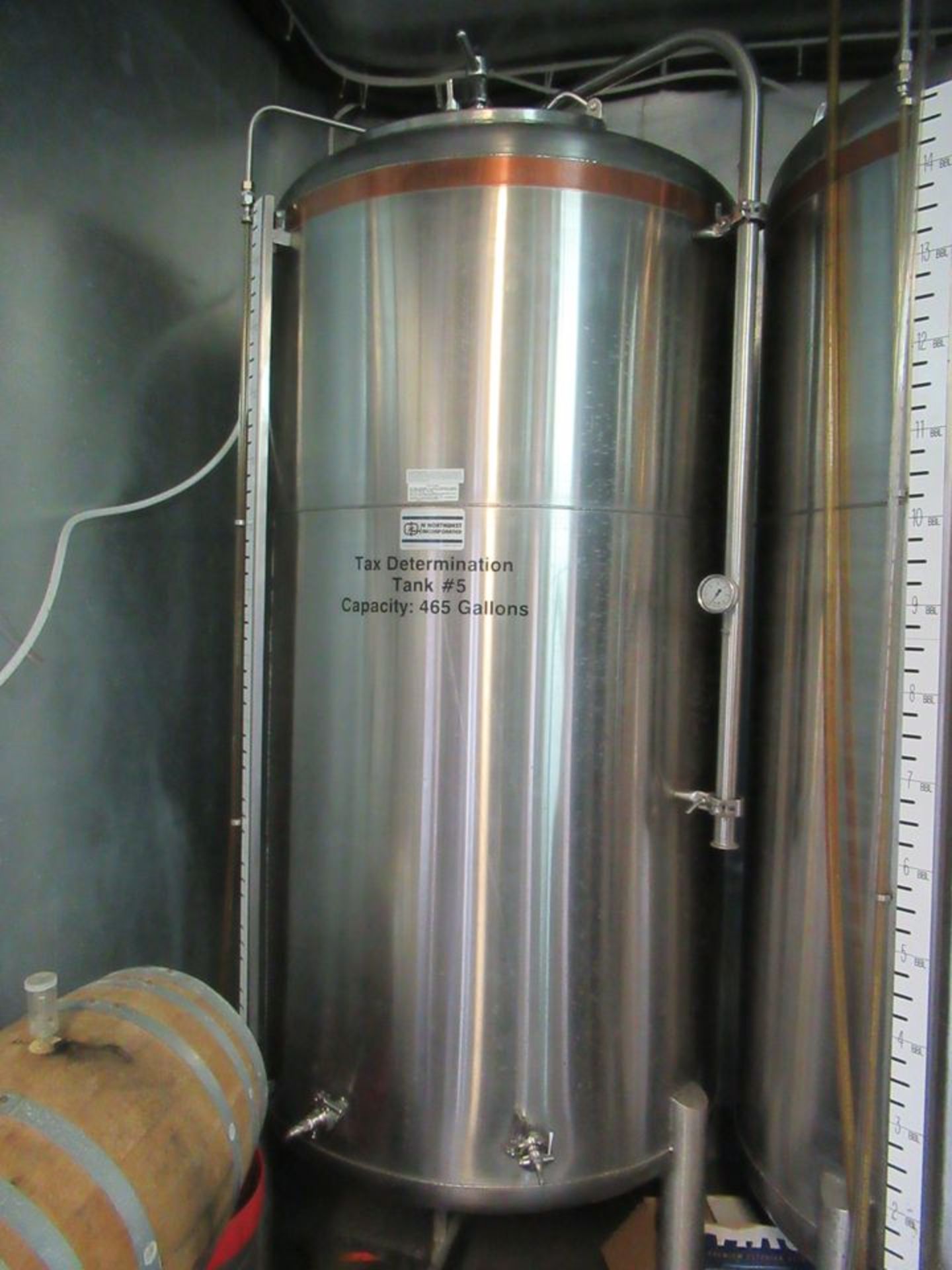 JV Northwest 15-BBL Stainless Steel Single Wall Vertical Single Wall Bright Beer / Serving Tank (