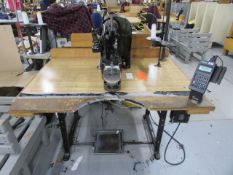 Singer Model 12W213 (S/N: W1070572) Single Needle Narrow Bed Basting Shoulder Pads Sewing Machine