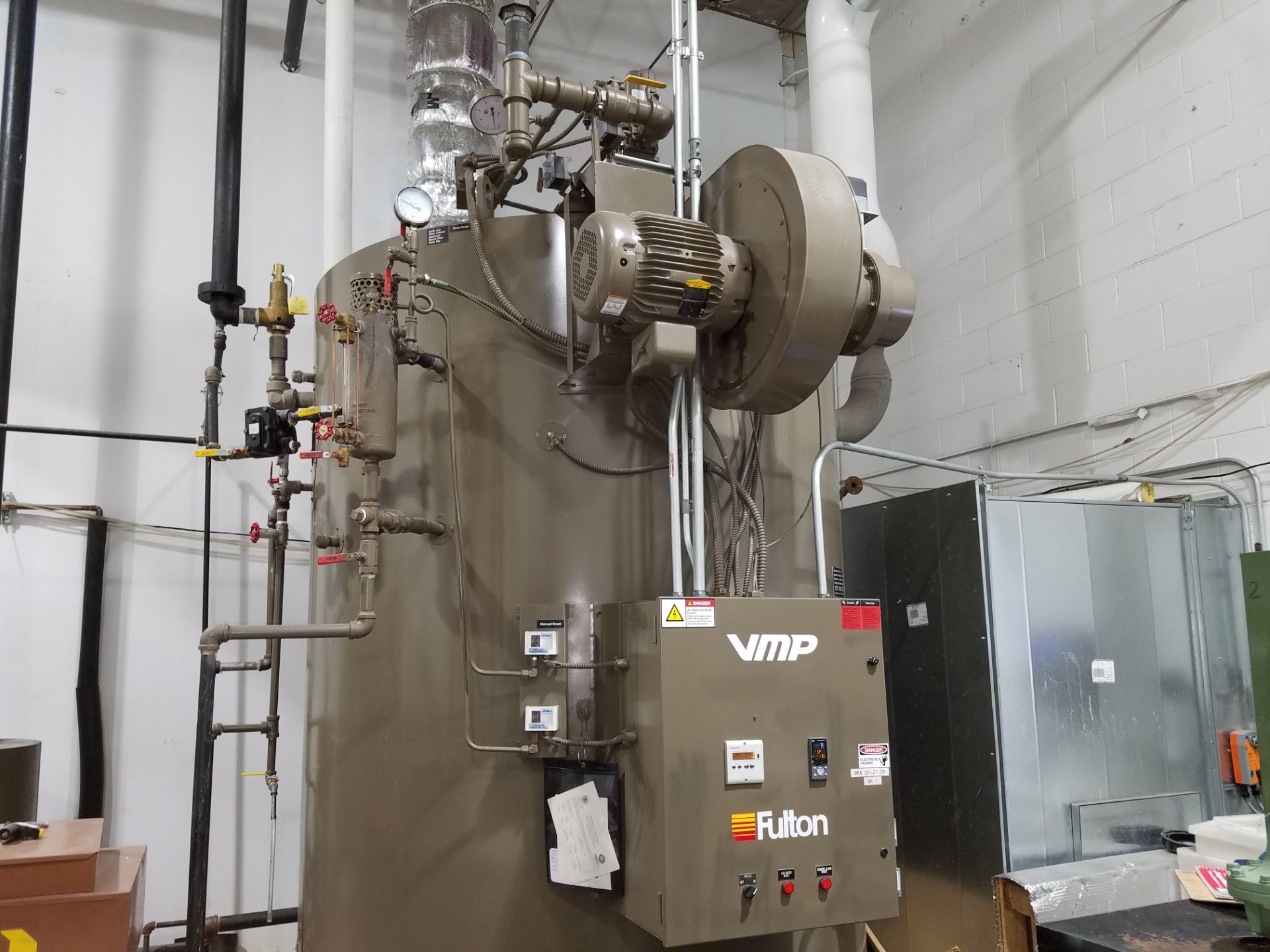 Fulton Model VMP 150 (S/N: PV-346-A) (2018) 150 PSI Natural Gas-Fired Steam Boiler; Rated at 5,022,