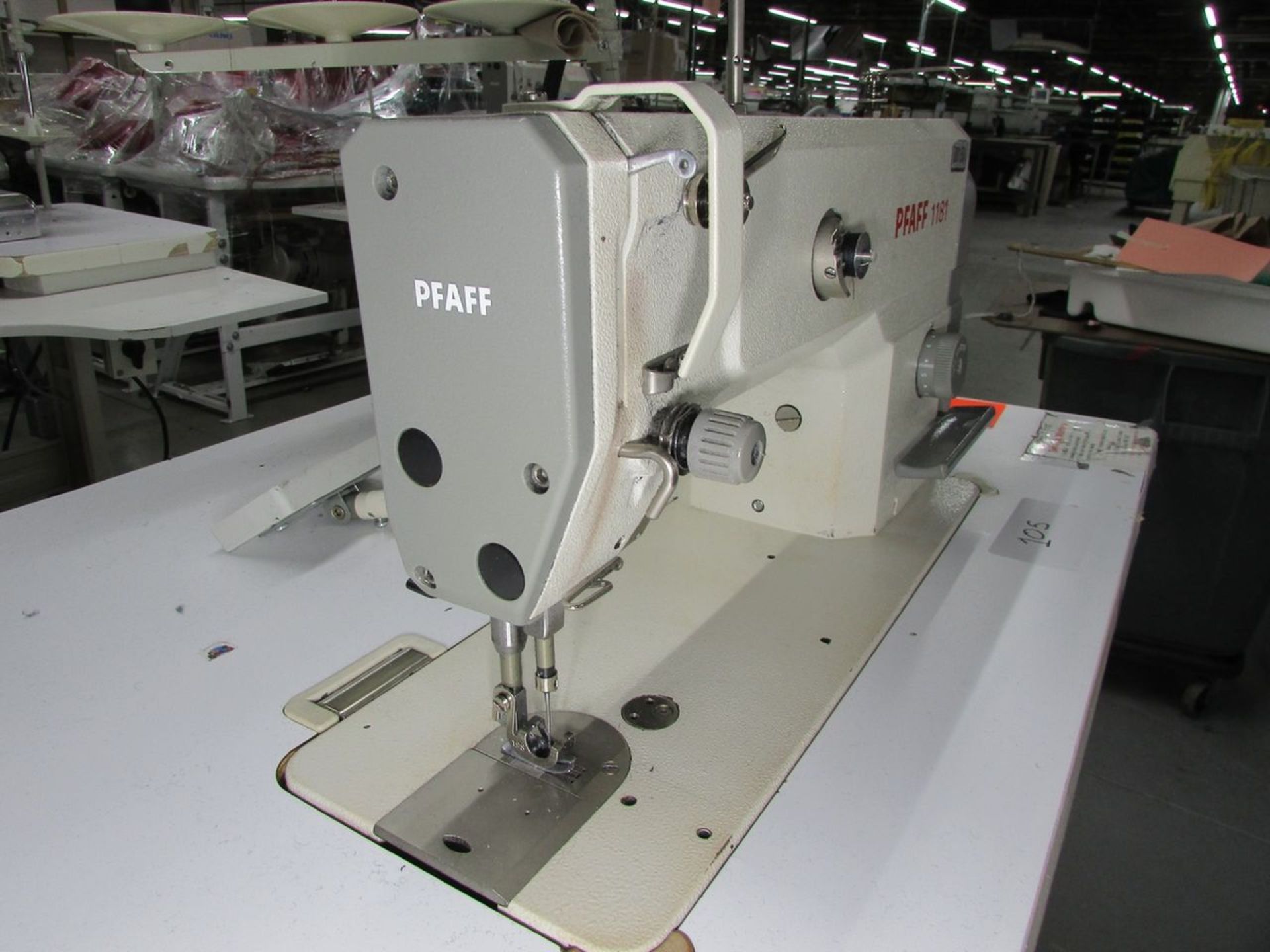 Pfaff Model 1181-8/11-900/24 (S/N: 6042302) Single Needle Lockstitch Sewing Machine, Back Tack, - Image 4 of 10