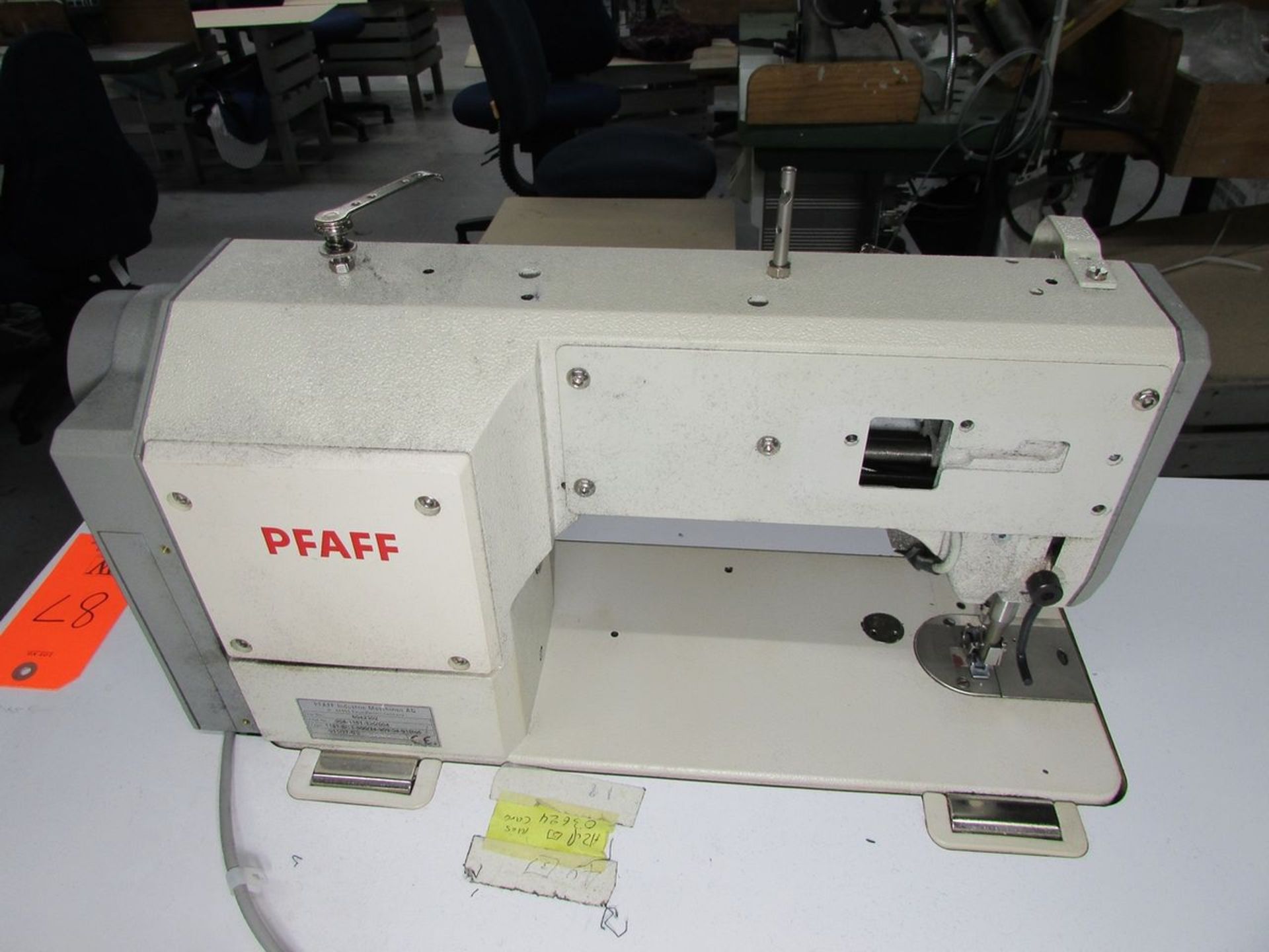 Pfaff Model 1181-8/11-900/24 (S/N: 6042302) Single Needle Lockstitch Sewing Machine, Back Tack, - Image 9 of 10