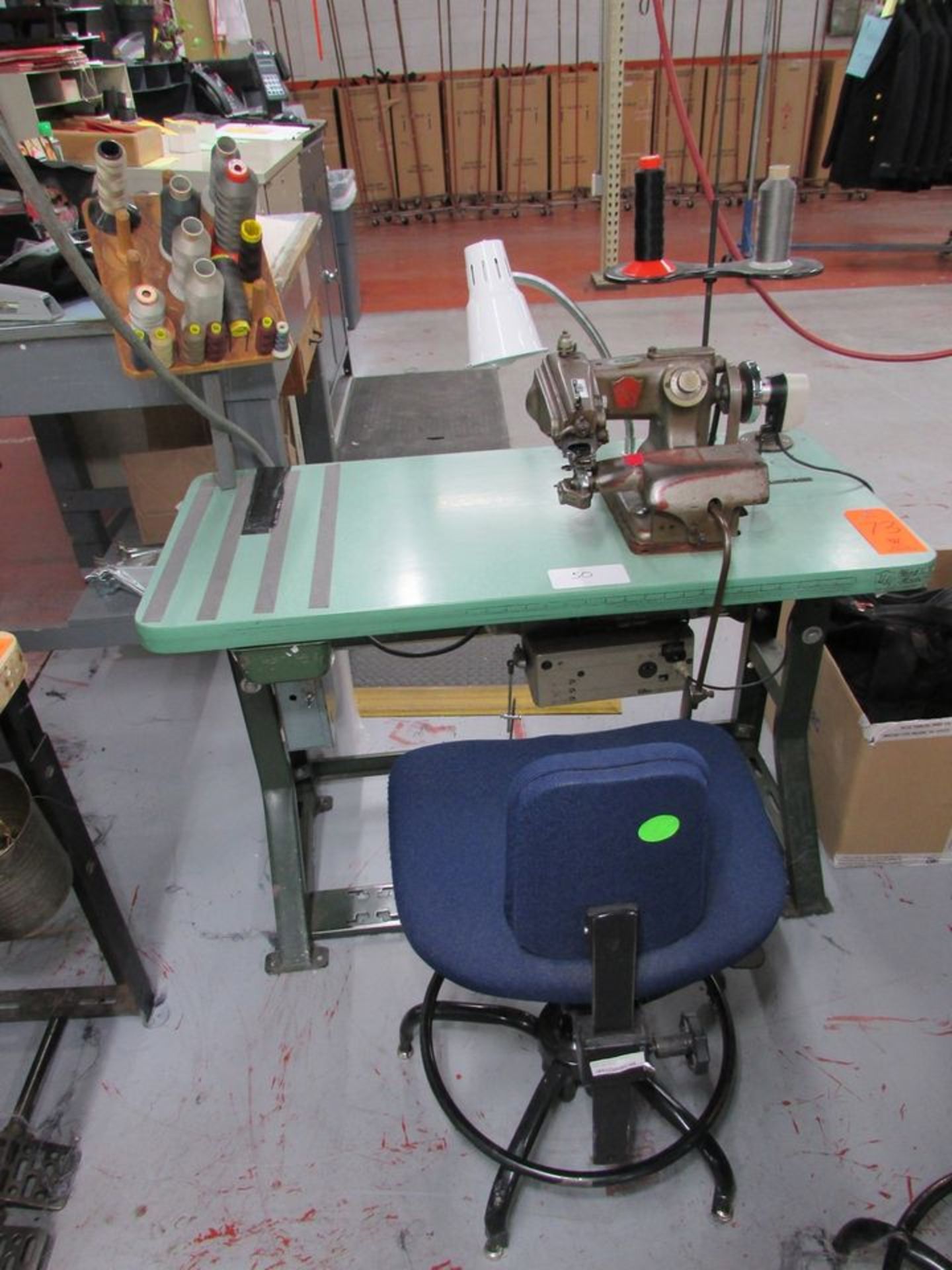 US Model 99-LR (S/N: 33114) Blind Stitch Sewing Machine, Auto Needle Positioner and Table