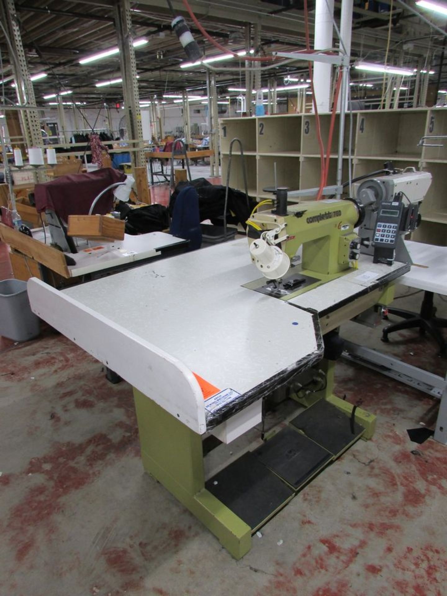 Conti Complett Model 780 NP (S/N: 1674) Single Needle Hand Stitch Sewing Machine and Table - Image 2 of 11