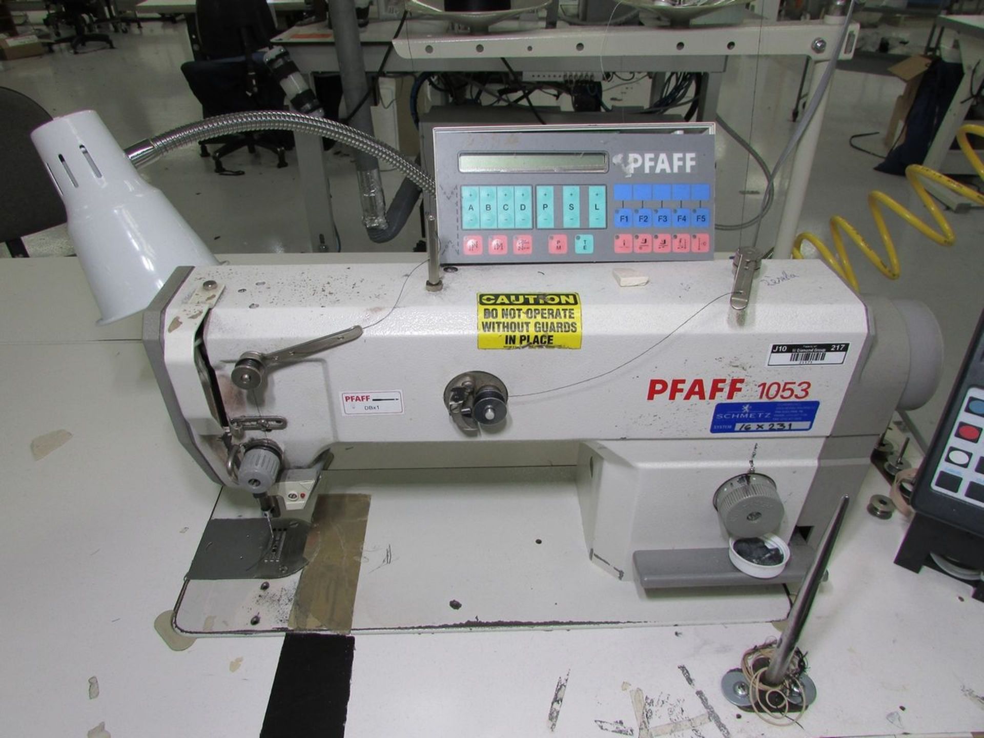 Pfaff Model 1053-8/31-900/24 (S/N: 3-117039) Single Needle Lockstitch Sewing Machine, Back Tack, - Image 3 of 10