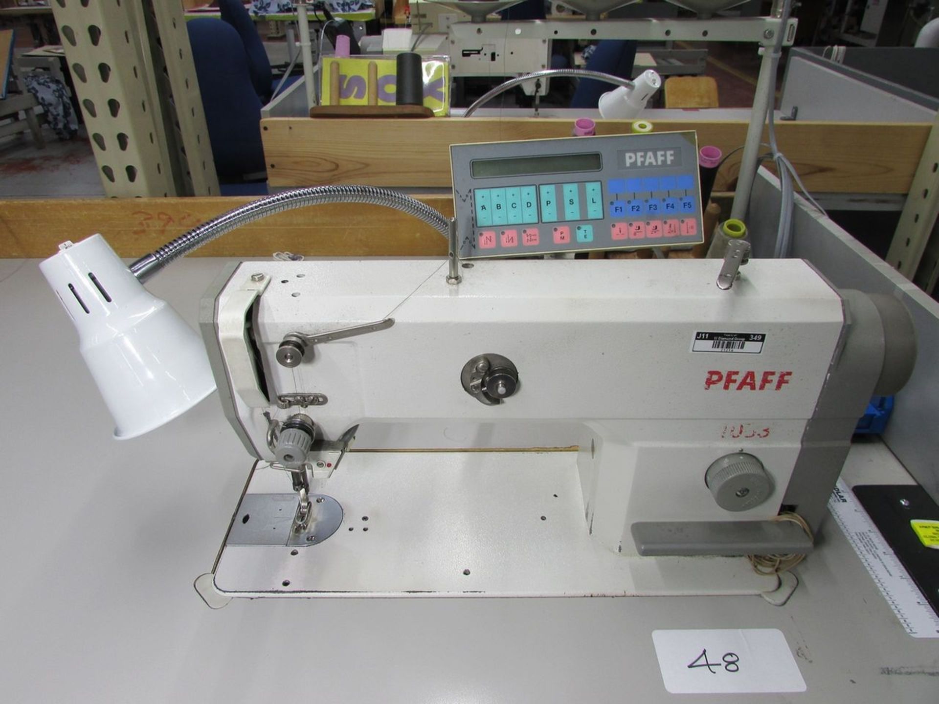 Pfaff Model 1053-8/31-900/24 (S/N: 3-110338) Single Needle Lockstitch Sewing Machine, Trimmer, - Image 3 of 10