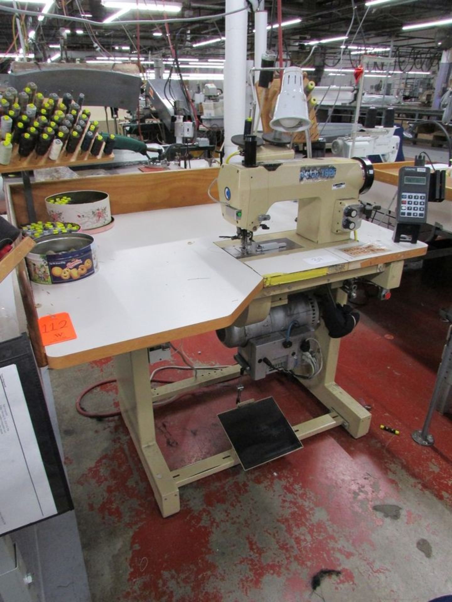 Conti Complett Model 780NP (S/N: 3192) (2004) Single Needle Hand Stitch Sewing Machine and Table - Image 3 of 11