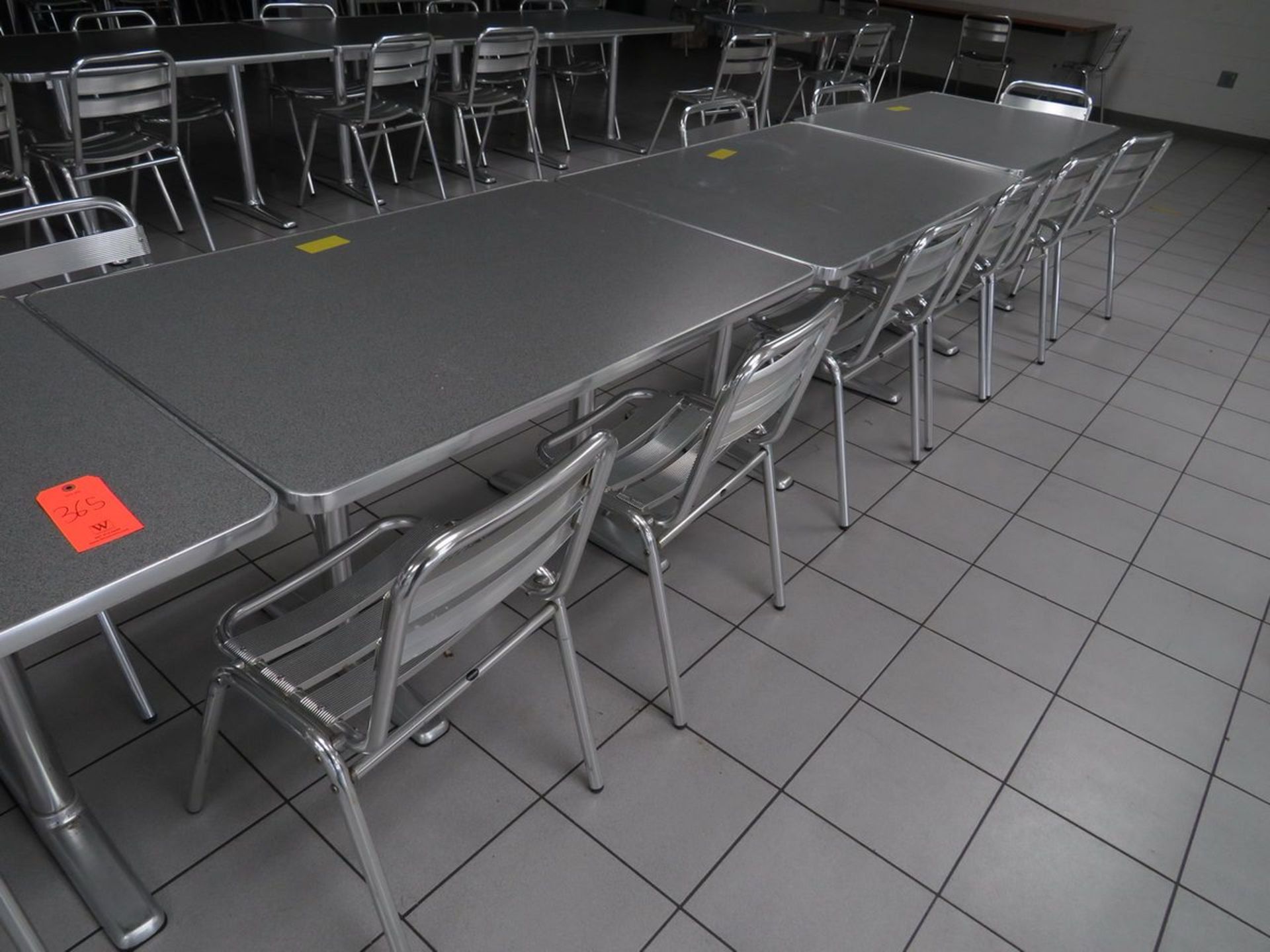 Lot - Lunch Room Furniture to Include: (36) Tables, (80) Chairs