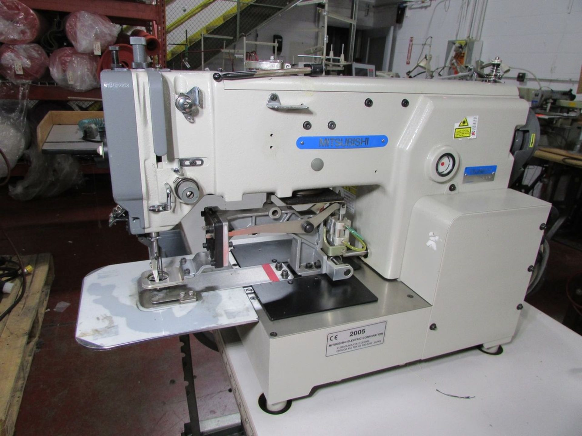 Mitsubishi Model PLK-E0504 (S/N: 510182) (2005) Programmable Single Needle Logo Tacker - Image 4 of 13