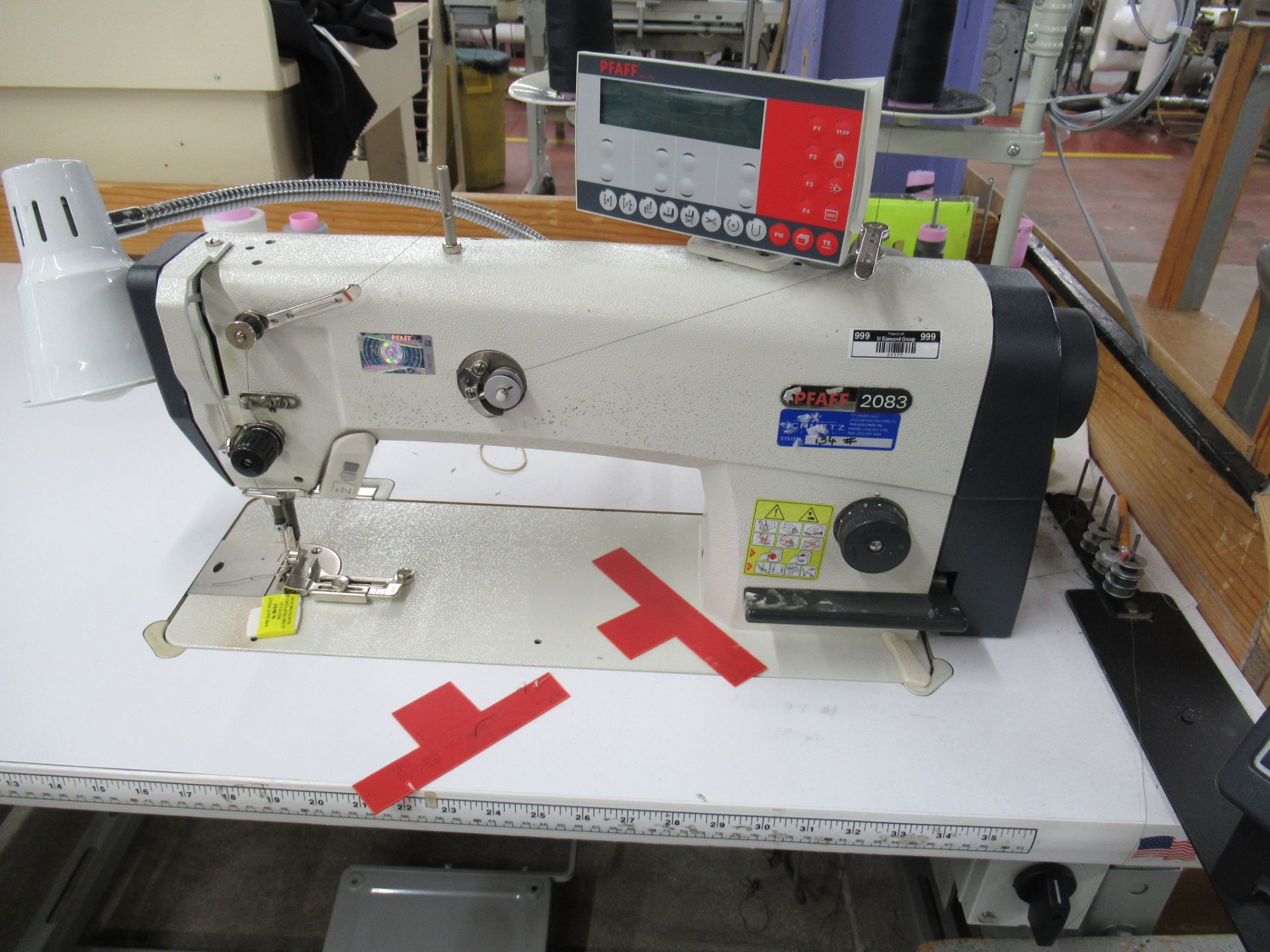 Pfaff Model 2083-8/31-900/24 (S/N: 7260736) Single Needle Lockstitch Sewing Machine, Back Tack,