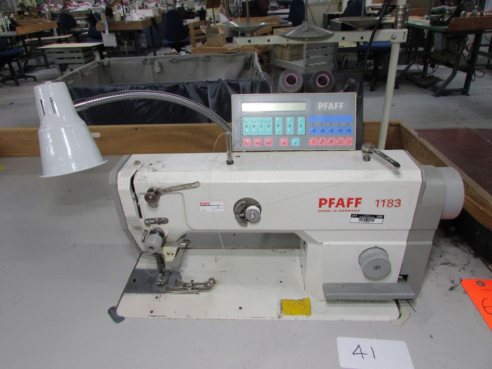 Pfaff Model 1183-8/31-900/24 (S/N: 1183-8/31-900-04) Single Needle Lockstitch Sewing Machine, Back - Image 3 of 10