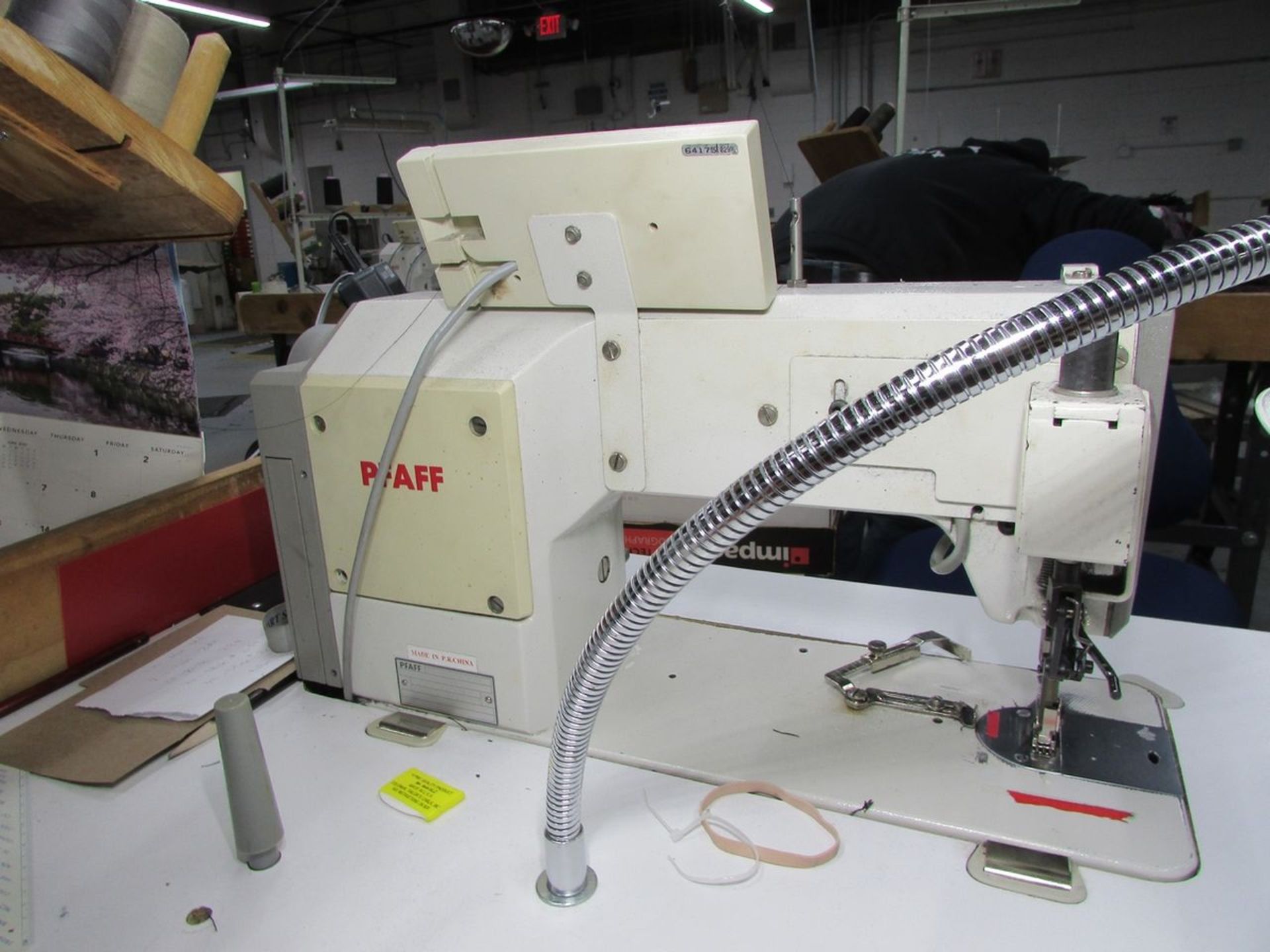 Pfaff Model 1053-8/31-900/24 Single Needle Lockstitch Sewing Machine, Back Tack, Efka AB620A - Image 9 of 10