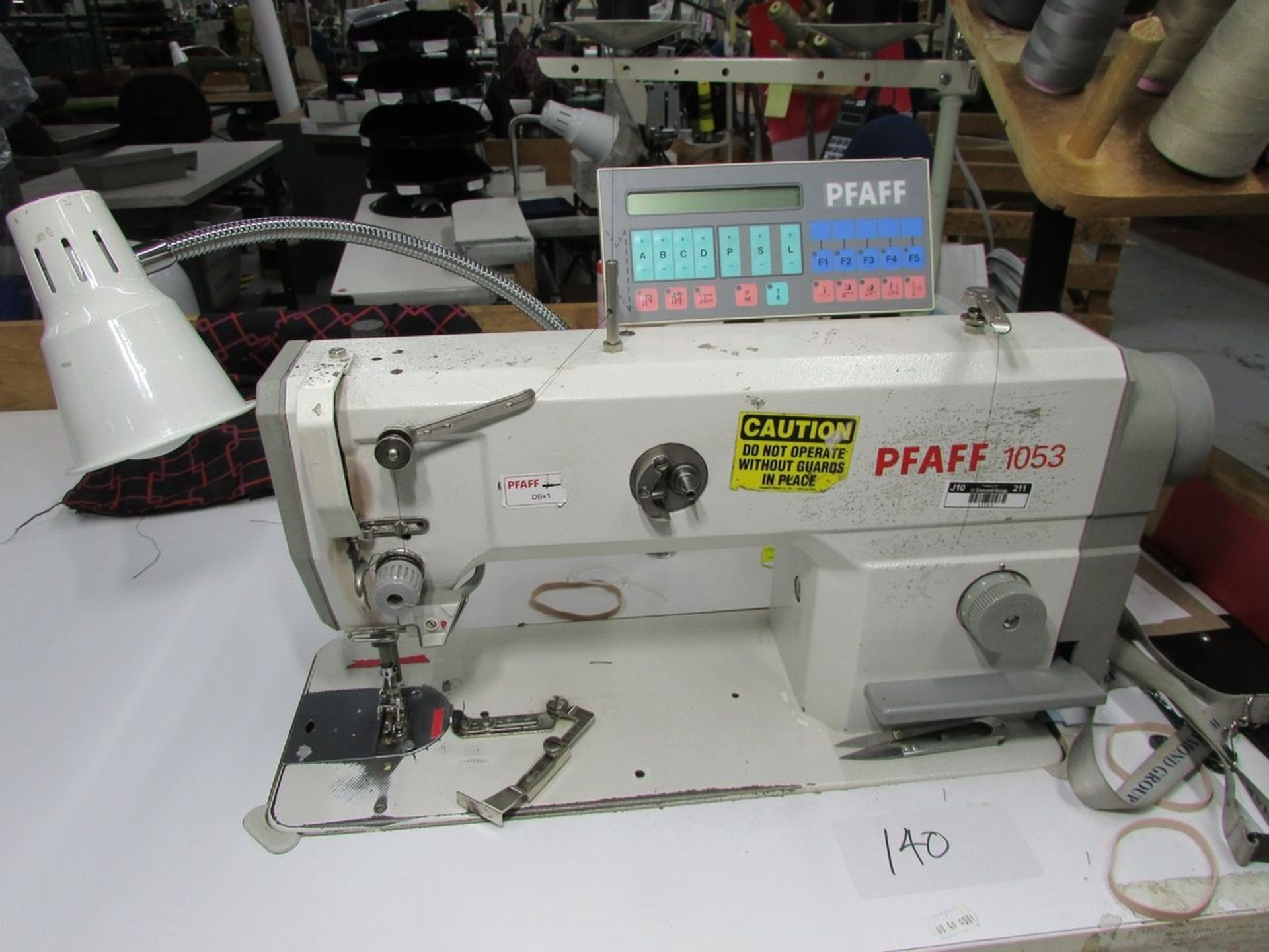 Pfaff Model 1053-8/31-900/24 Single Needle Lockstitch Sewing Machine, Back Tack, Efka AB620A - Image 3 of 10