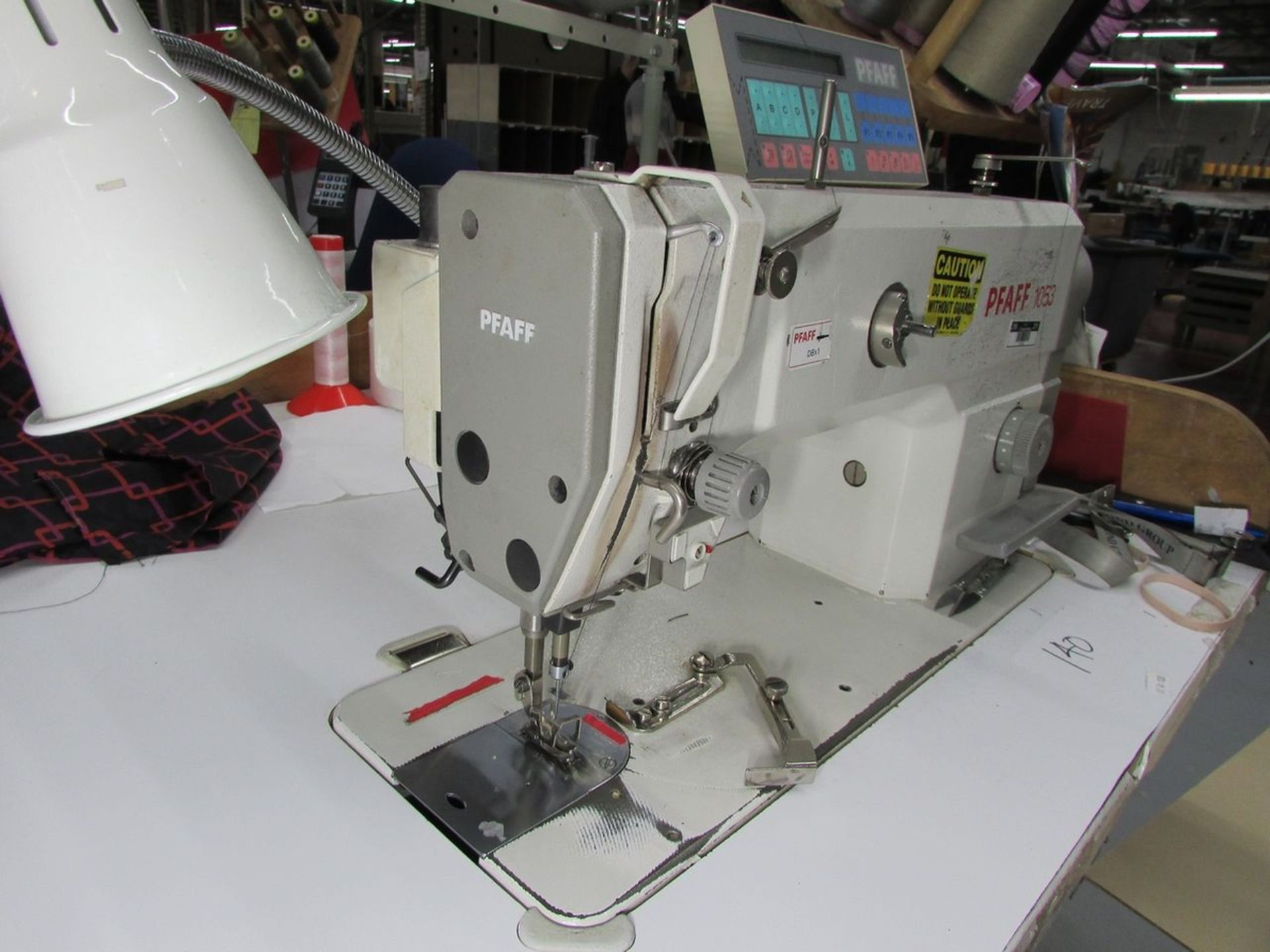 Pfaff Model 1053-8/31-900/24 Single Needle Lockstitch Sewing Machine, Back Tack, Efka AB620A - Image 4 of 10