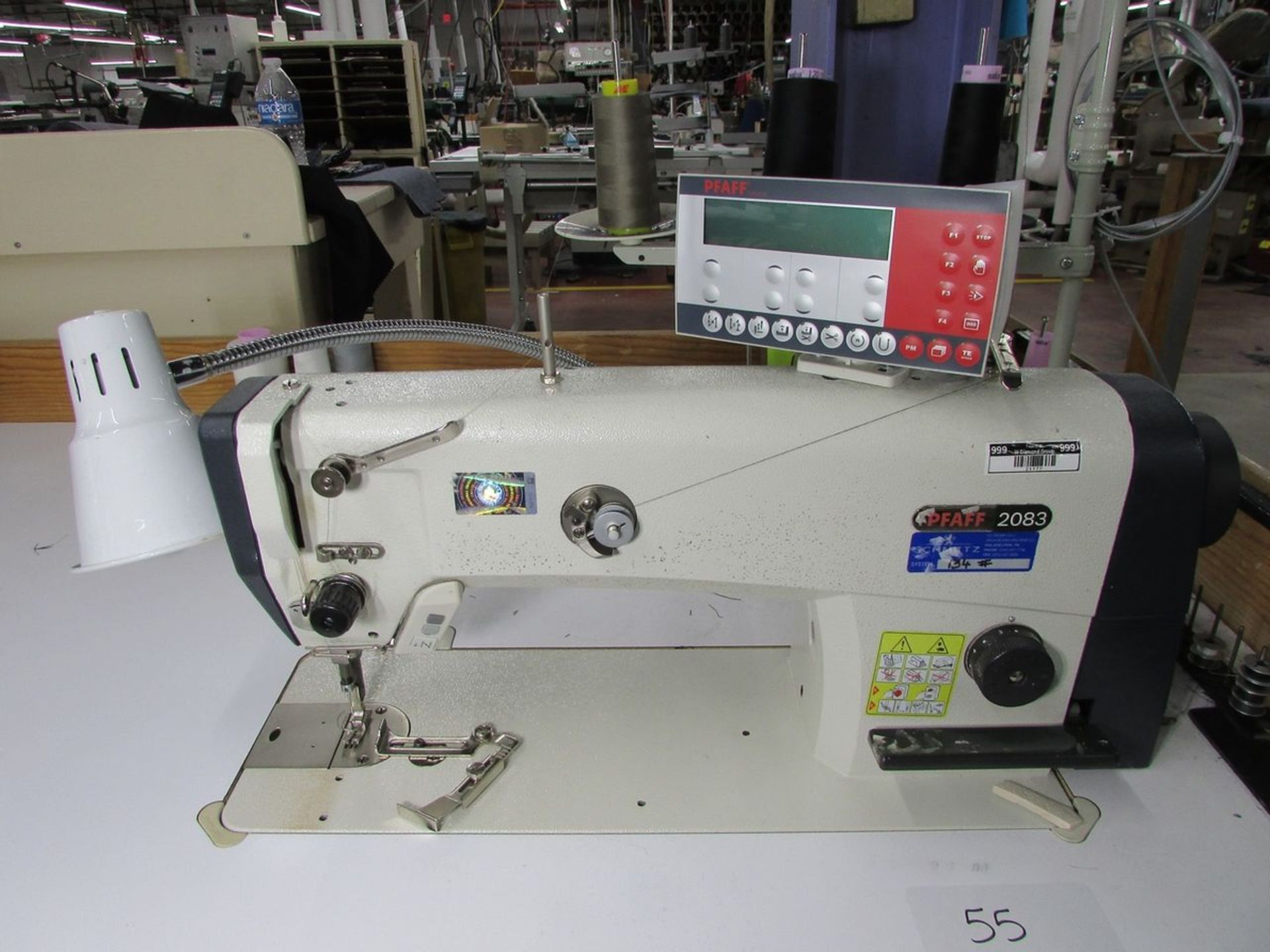 Pfaff Model 2083-8/31-900/24 (S/N: 7260736) Single Needle Lockstitch Sewing Machine, Back Tack, - Image 4 of 11