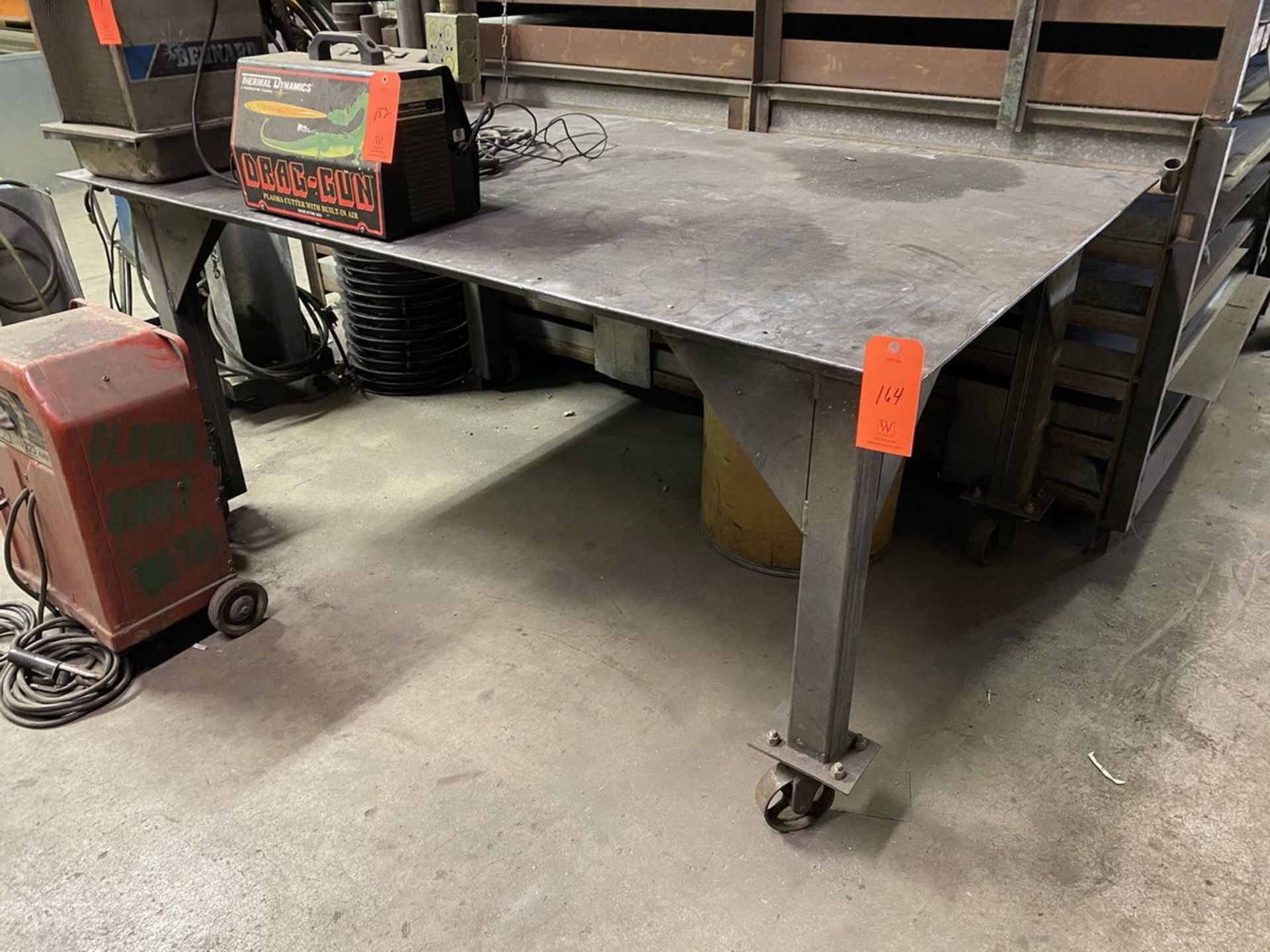 48 in. wide x 78 in. long x 34 in. high Mobile Welding Table