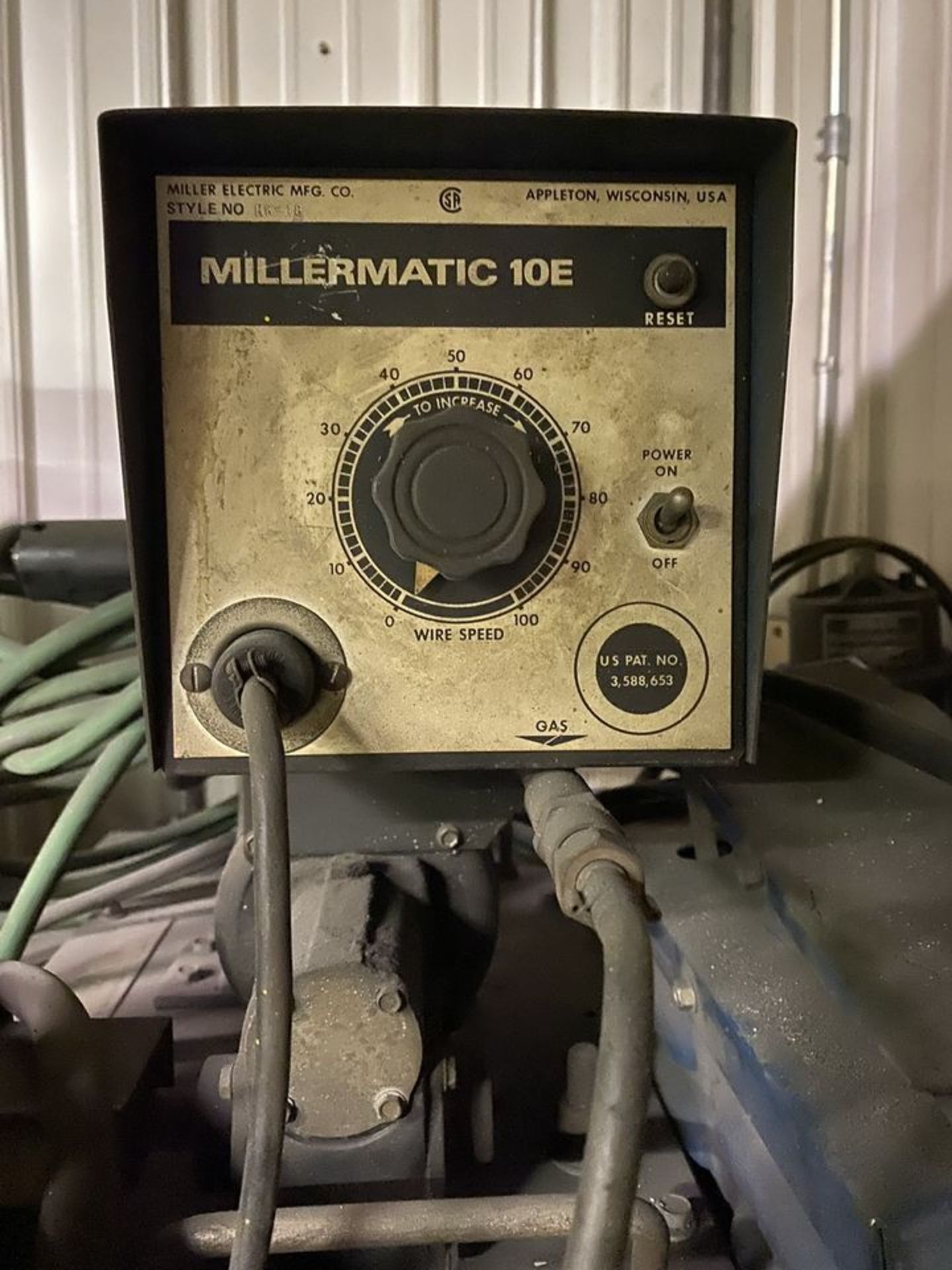 Linde Type V1-200 Welding Power Supply; with Miller Millermatic 10E Wire Feeder, Miller Foot - Image 2 of 4