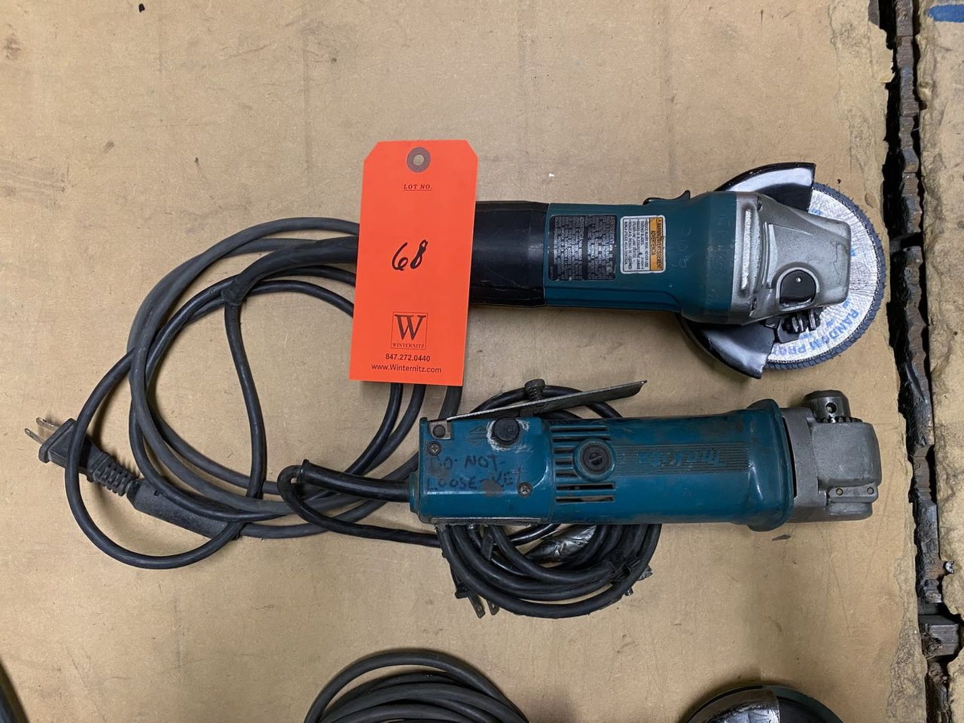 Lot - (2) Makita 3/8 in. Electric Power Angle Drills; 0-1,100 RPM, 50/60-Hz, 115-V - Image 2 of 2