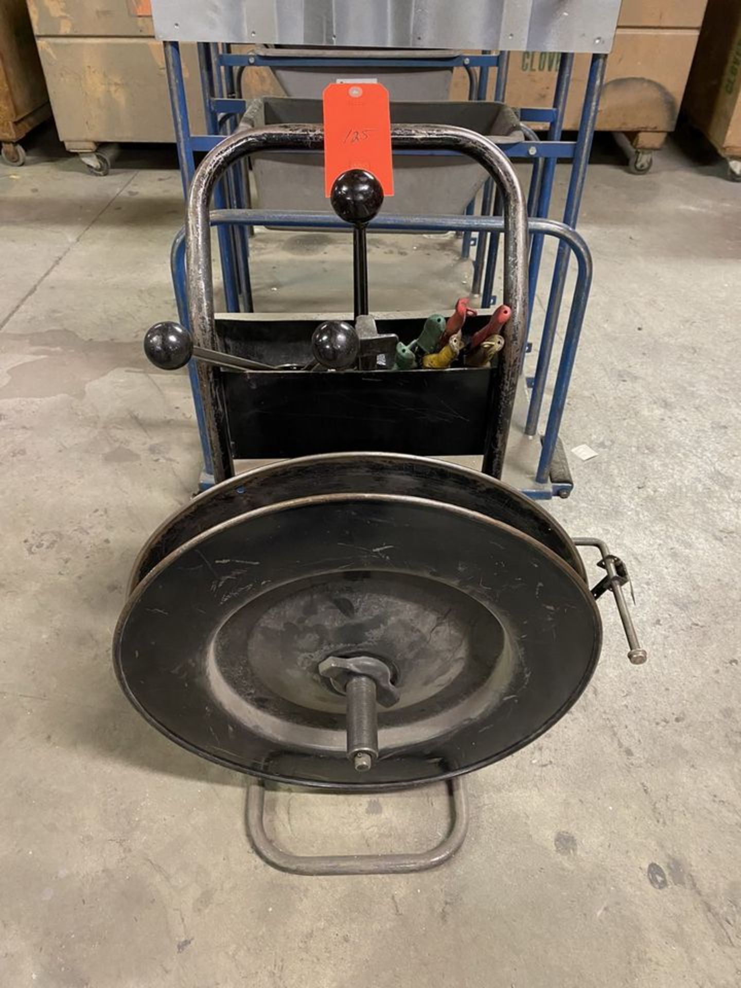 Portable Banding Cart; with Available Tools, Consisting of: Bander, Crimper, and (2) Metal Band