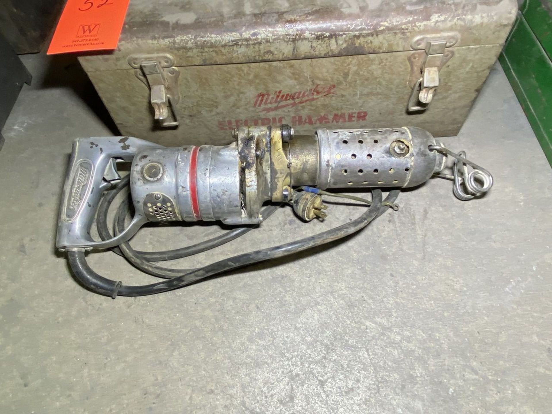 Milwaukee 3/4 in. Cap. Model H-834 Heavy-Duty Electric Hammer, S/N: 38-25536; 115-V, 3,000 RPM - Image 2 of 5