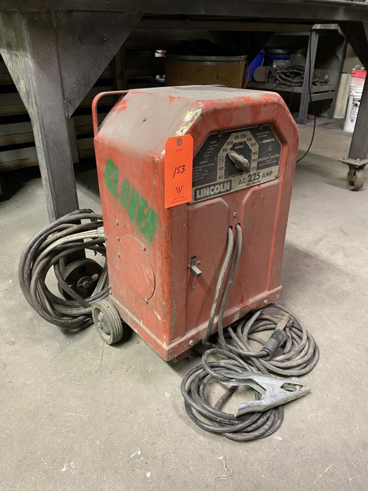 Lincoln 225-Amp Model AC-225-S Arc Welder, S/N: 5683-608; Rated Input 1-Phase, 230-V, 60-Cycle, 50- - Image 2 of 5