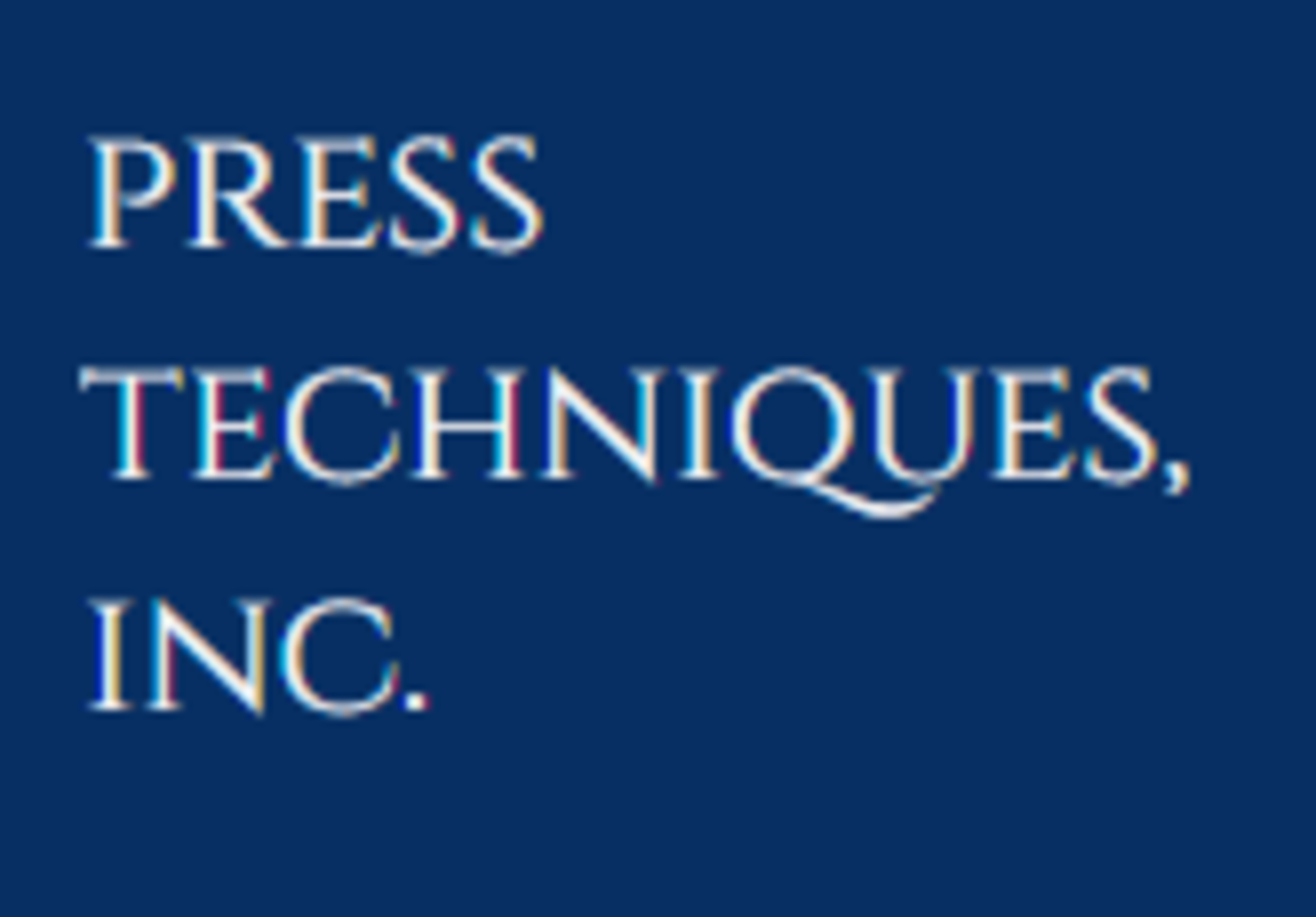 Press Techniques, Inc - Online Only Auction