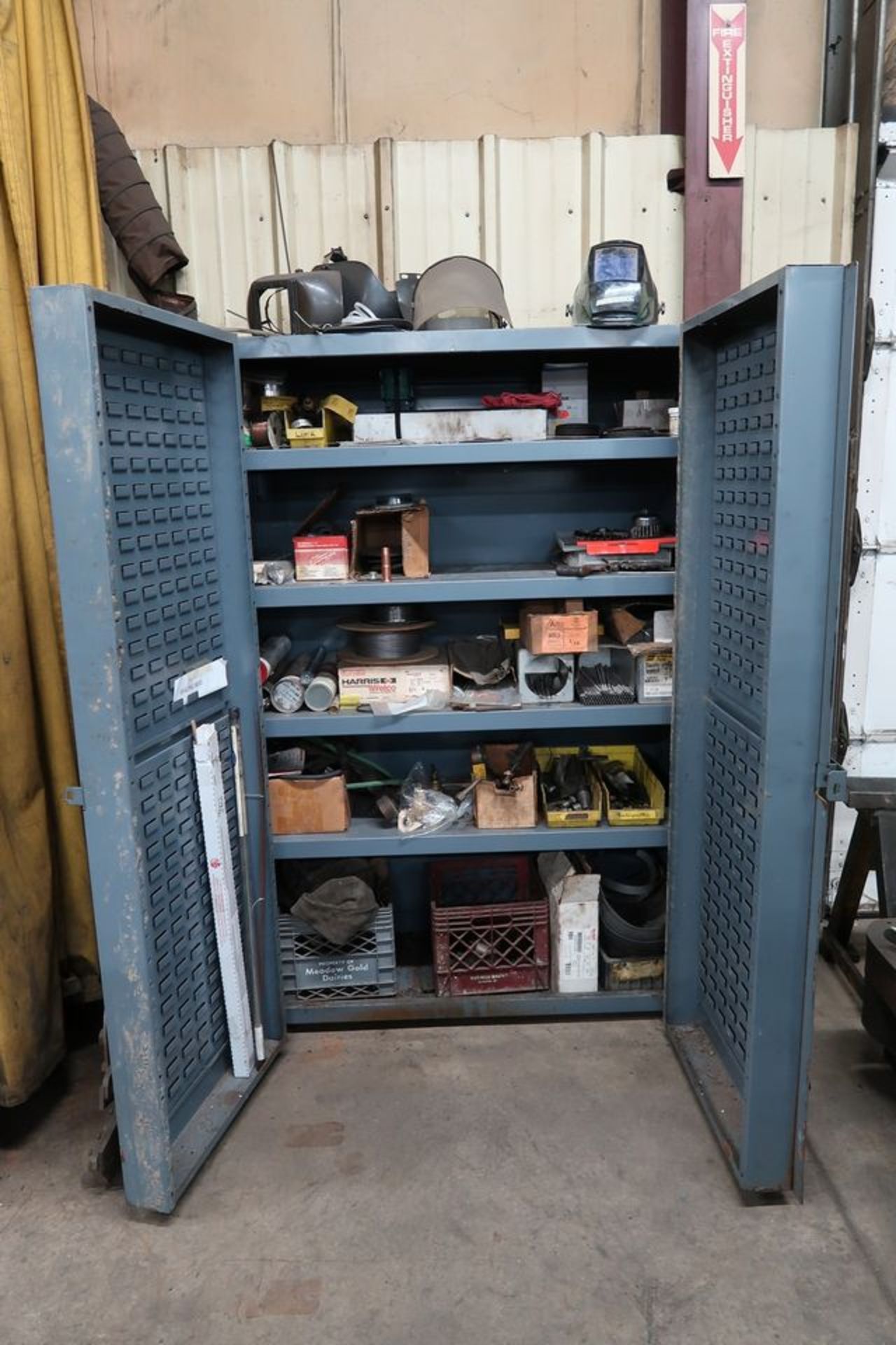 Lot - Heavy Duty Steel 2-Door Cabinet, 48 in. x 24 in. 72 in. with Contents of Welding Electrodes, - Image 2 of 4