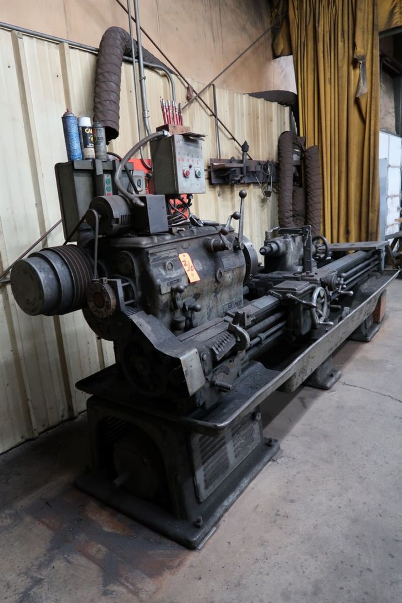 LeBlond Engine Lathe, S/N: 7955 (Retrofitted as a Welding Lathe); with 12 in. 3-Jaw Chuck, - Image 3 of 11