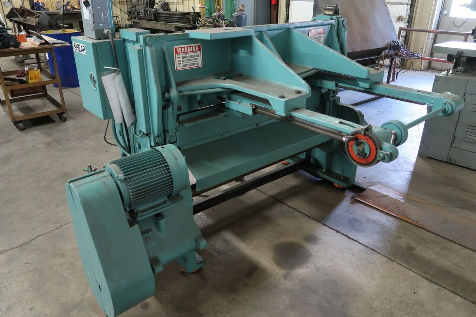 Wysong 52 in. x 12 ga. Model 1252 Power Shear, S/N: P13-1116; with Back Gauge, 40 in. Squaring - Image 5 of 7