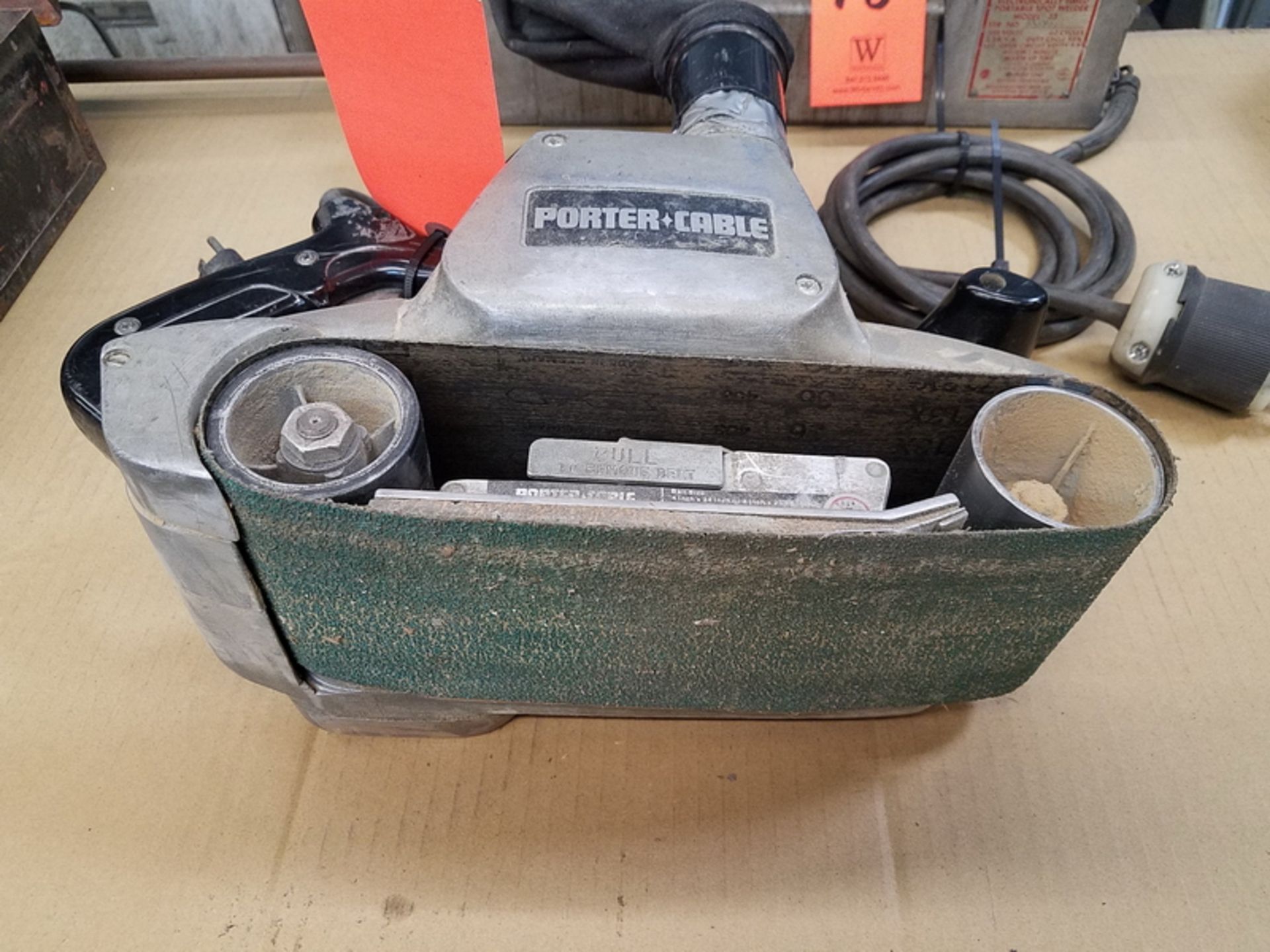 Porter-Cable Model 362 HD Dustless Electric Belt Sander, S/N: 060971; 120-Volt - Image 2 of 2