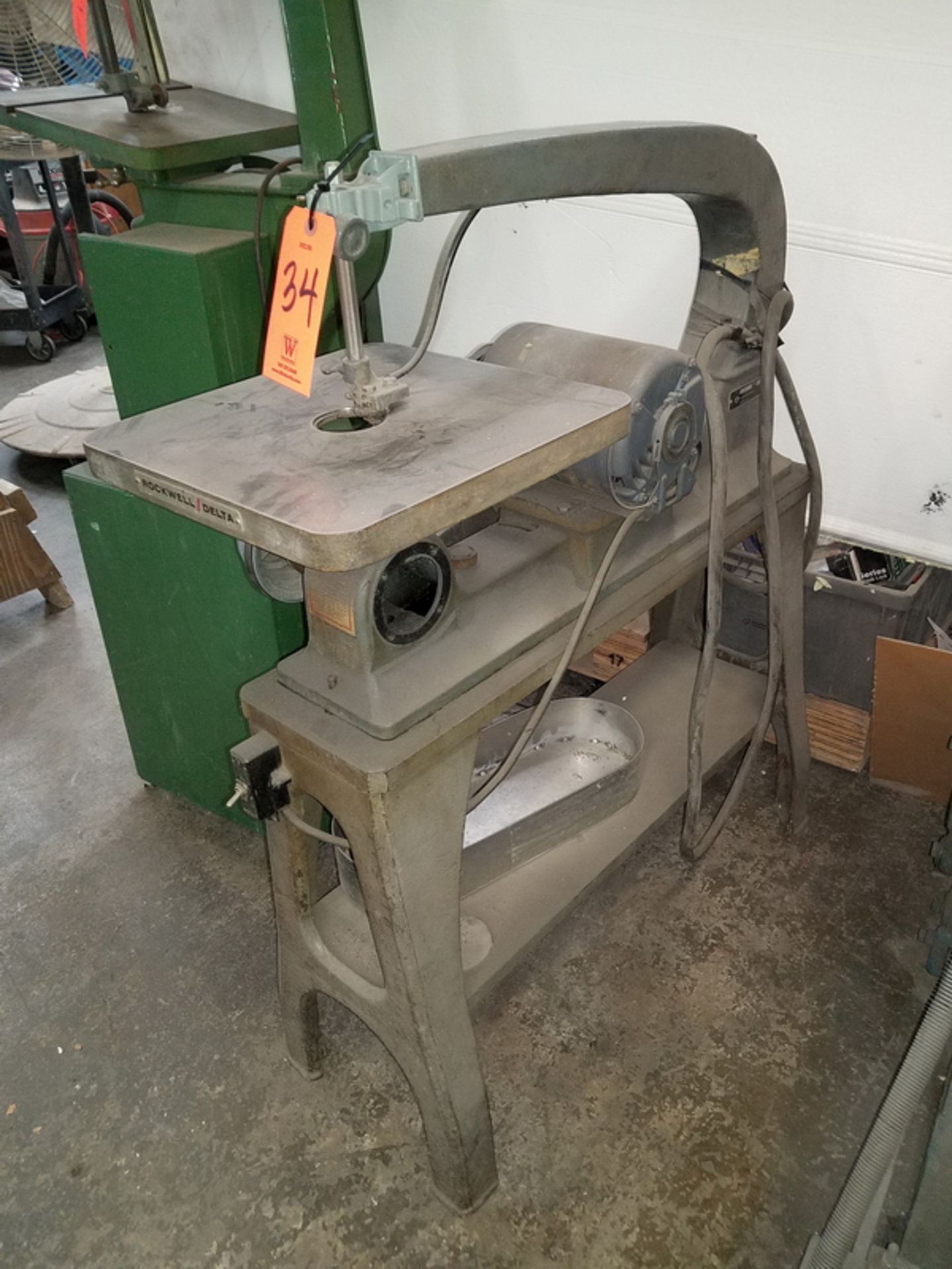 Rockwell Delta Model 40-440 Scroll Saw, S/N: KZ3473; 3/4-HP, 115/230-Volt - Image 2 of 2