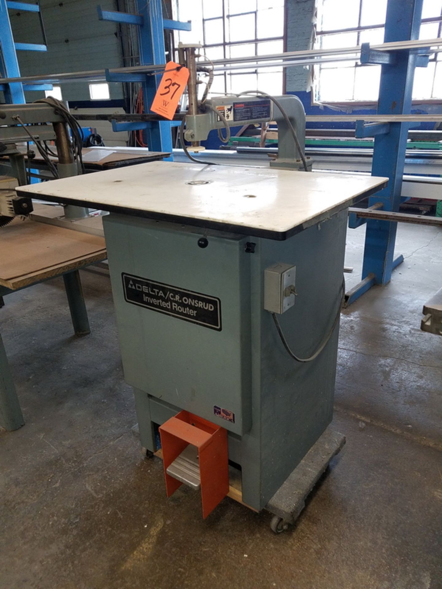 Delta C.R. Onsrud Model 43-275 Inverted Router, S/N: 90F44062; 24 in x 36 in. Table, 230-Volt - Image 3 of 3